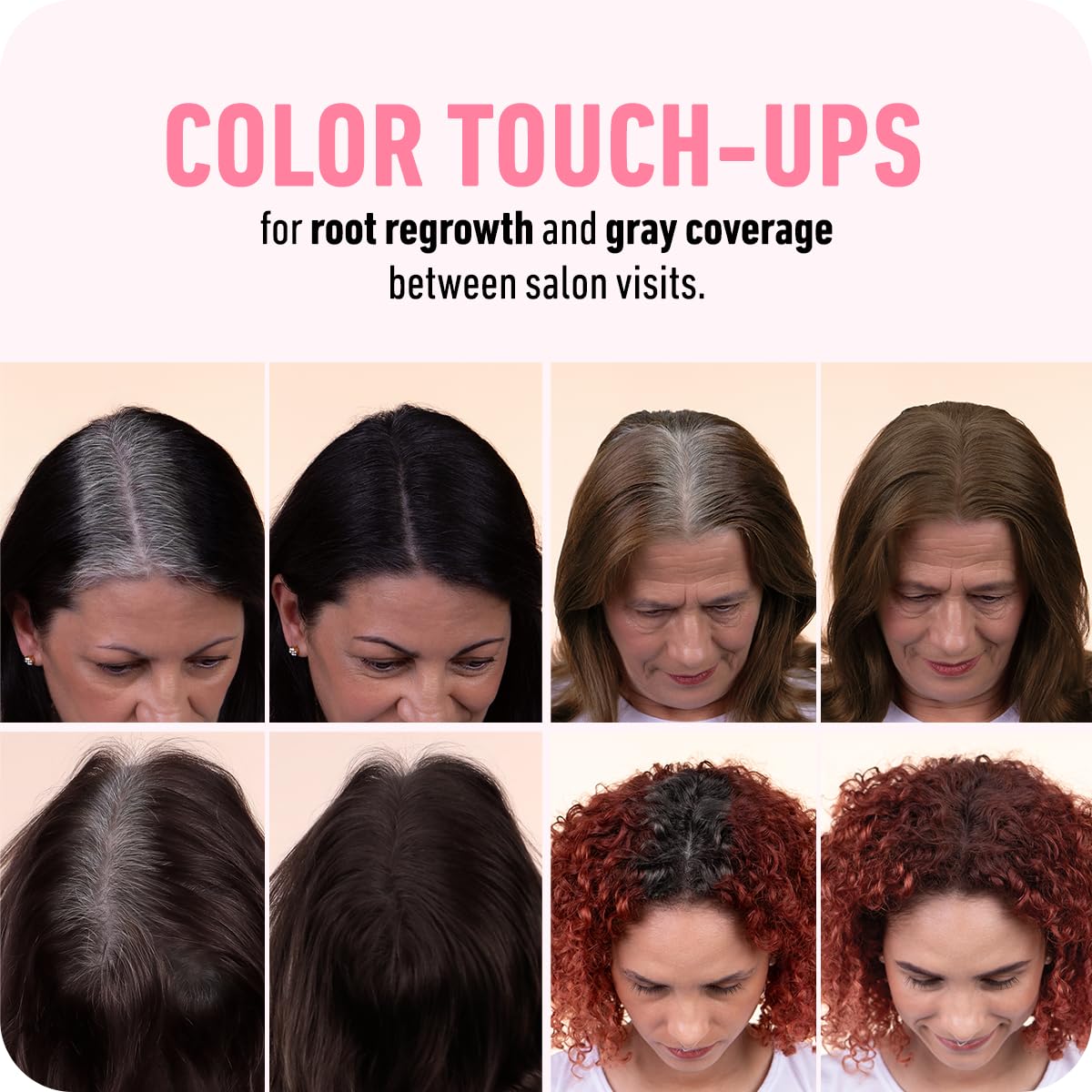 Hairline Powder - Root Touch up Hair Color for Gray Coverage - Bald Spot Concealing Hair Powder for Women & Men - 24-Hour Stain-Proof - Auburn