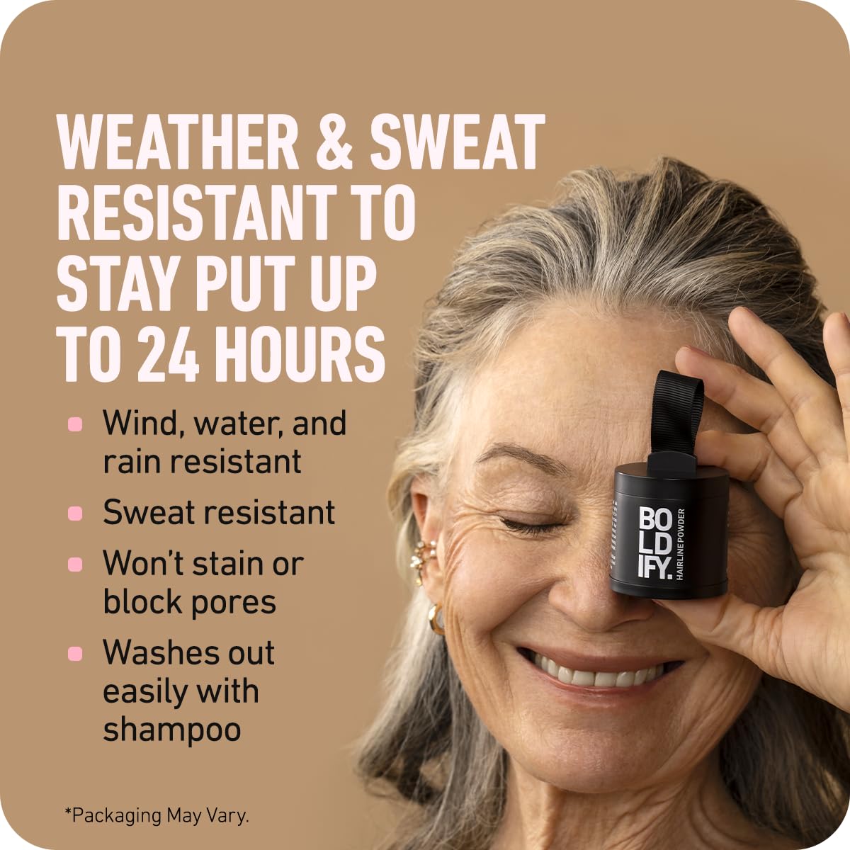 Hairline Powder - Root Touch up Hair Color for Gray Coverage - Bald Spot Concealing Hair Powder for Women & Men - 24-Hour Stain-Proof - Auburn